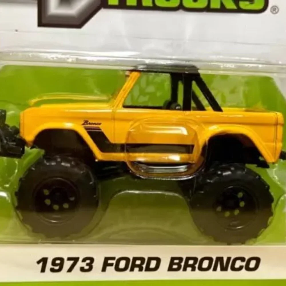 Jada Just Trucks 1973 Ford Bronco Yellow Die-cast Metal‎ HTF Wave 37 NIP 2022